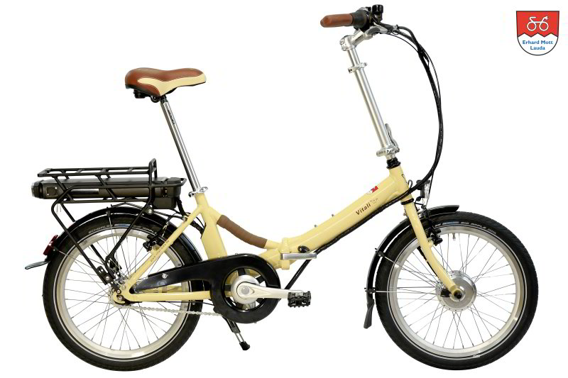 Vitali Country Elektroklapprad – robust und komfortabel Vitali Country Elektroklapprad: kompaktes, faltbares E-Bike mit komfortabler Sitzposition, Gepäckträger und sicherer Alltagstauglichkeit.