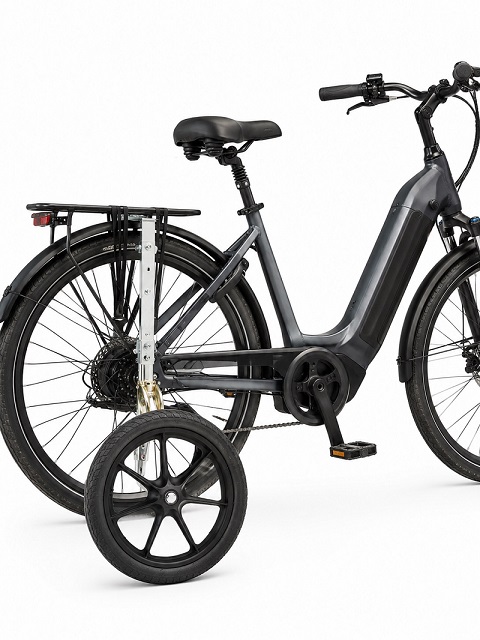 Swinging Wheels Stützräder am E-Bike Swinging Wheels Stützräder am E-Bike für mehr Stabilität beim Anfahren, Fahren und Anhalten