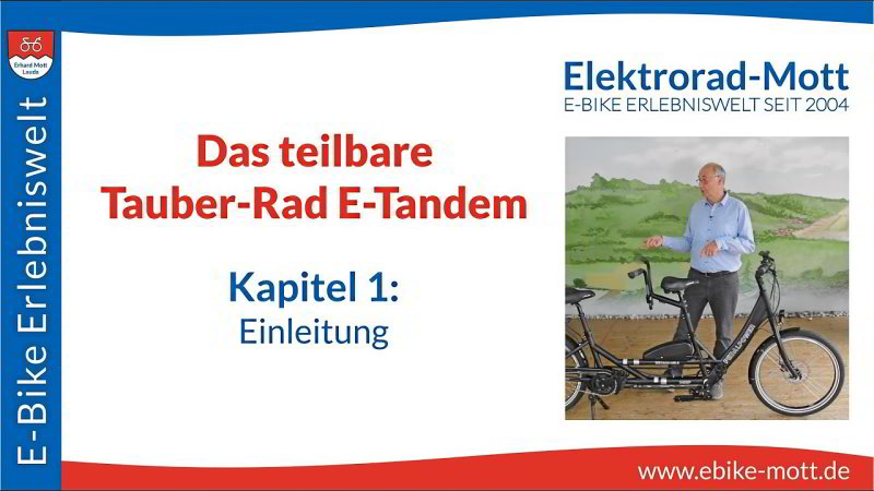 Tauber-Rad E-Tandem Video | Tauber-Rad E-Tandem teilen