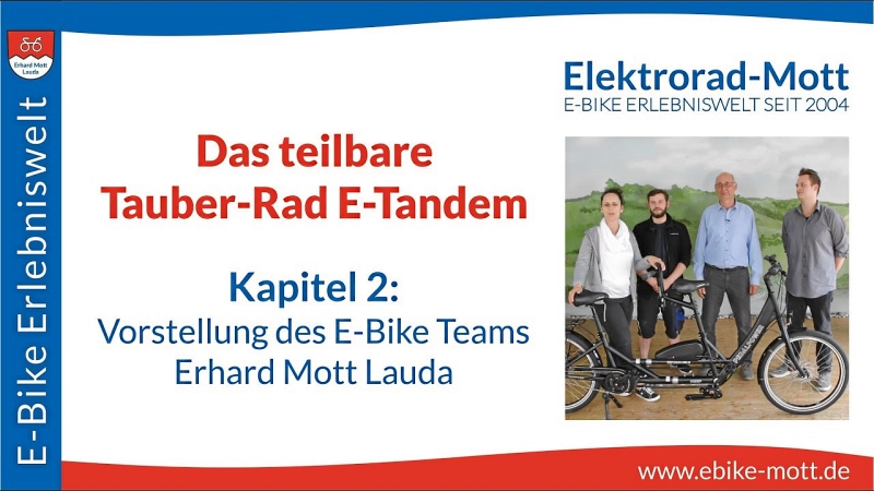 teilbare E-Tandem Tauber Rad teilbare E-Tandem Tauber Rad