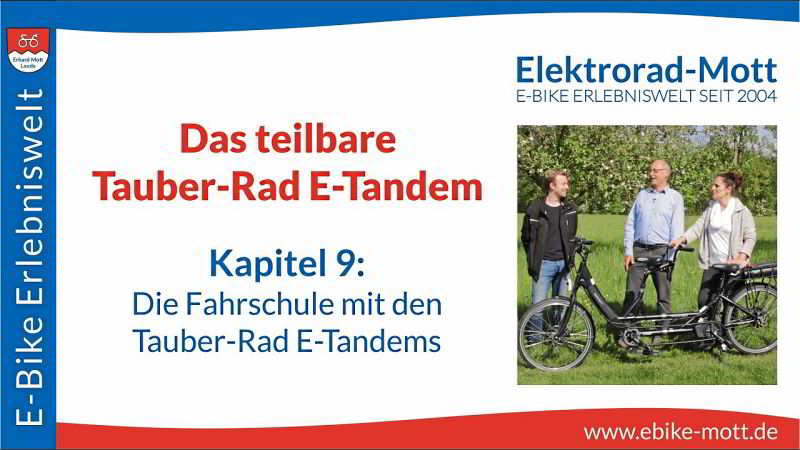 Video | Tauber-Rad E-Tandem Fahrschule Video | Tauber-Rad E-Tandem Fahrschule