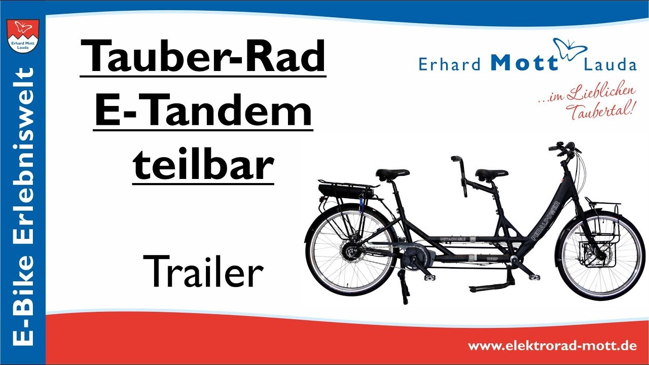 Tauber-Rad E-Tandem teilbar | Technik-Tipps Tauber-Rad E-Tandem teilbar | Technik-Tipps