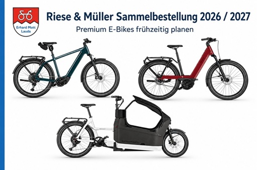 Riese & Müller Sammelbestellung 2026 / 2027 bei E-Bike Mott Riese & Müller Sammelbestellung 2026 / 2027 bei E-Bike Mott in Lauda