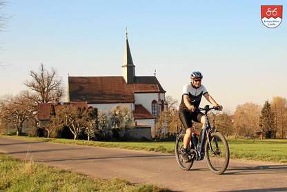 E-Bike Abenteuer Tauber-Rad Crossover Kapelle Bei Bütthard liegt im Wiesengrund eine wunderschöne Marienkapelle. Selbstverständlich wird hier ein Stopp eingelegt!