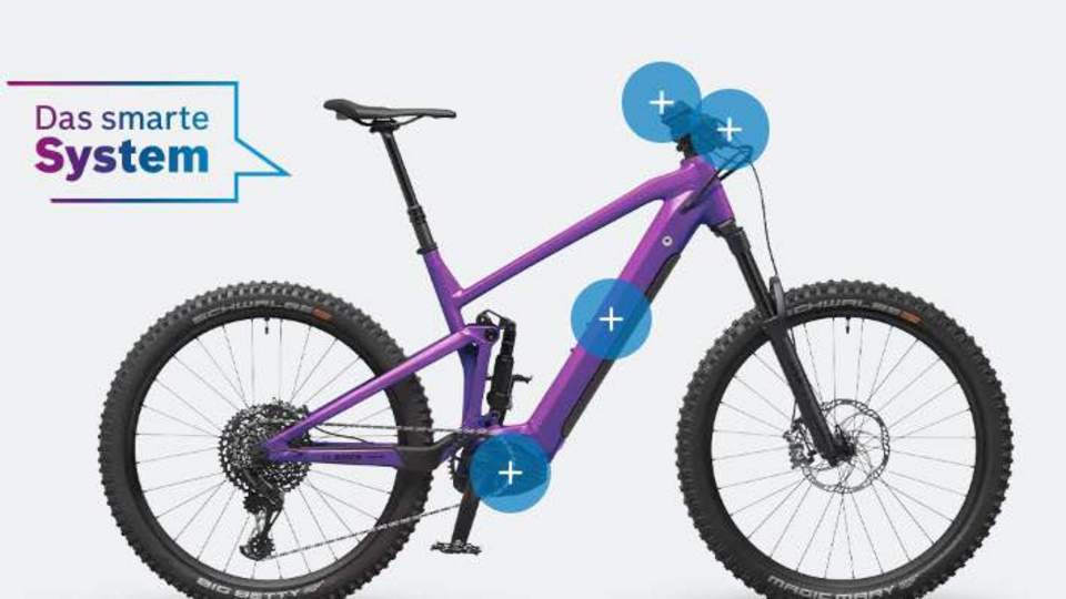 Das smarte System von Bosch, bestehend aus Bedieneinheit, Kiox 300, 750 Wh Akku sowie der eBike Fow App und dem leistungsstarken Drive Unit Performance Line CX mit 85 Nm. Das smarte System von Bosch, bestehend aus Bedieneinheit, Kiox 300, 750 Wh Akku sowie der eBike Fow App und dem leistungsstarken Drive Unit Performance Line CX mit 85 Nm.