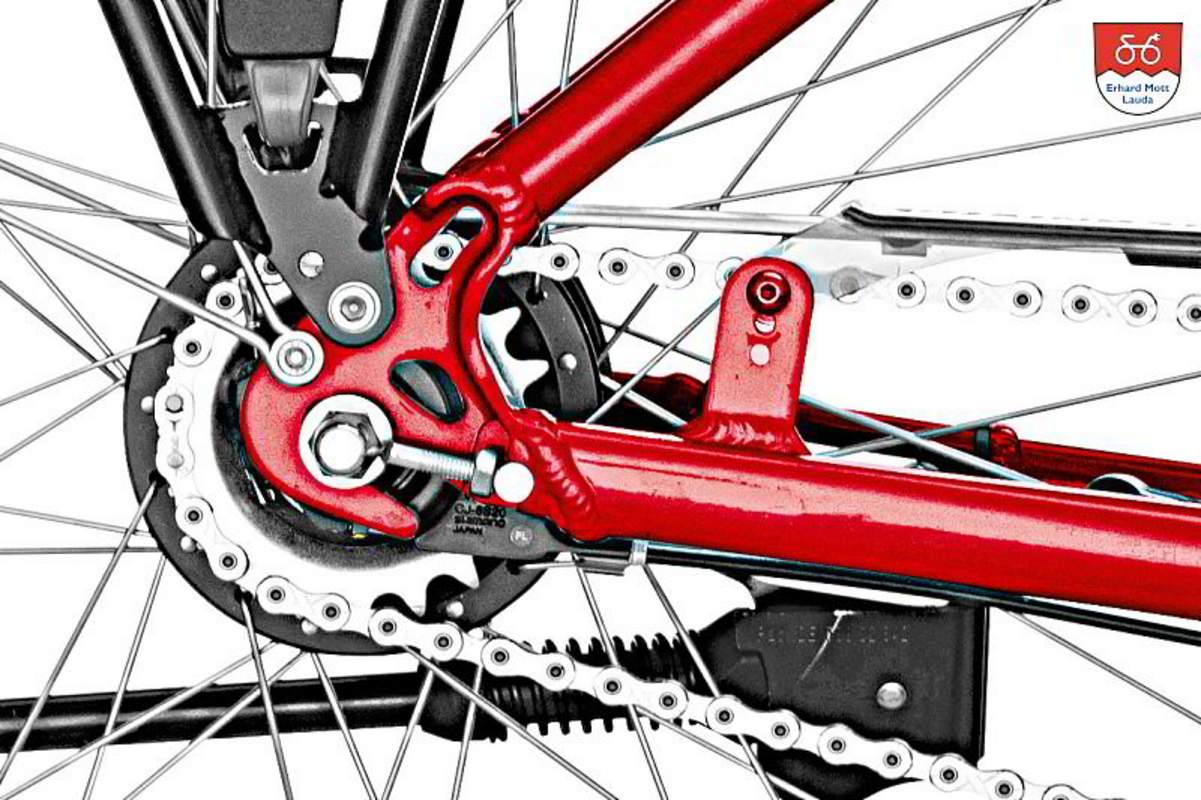 Nabenschaltung Shimano 8G. Rücktrittbremse + Kette Ebike Mott