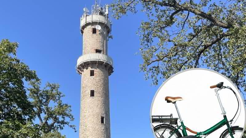 Mit Vitali E-Klappräder auf den Buchbergturm in Langenselbold Mit Vitali E-Klappräder auf den Buchbergturm in Langenselbold