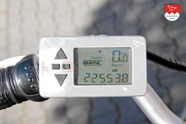 E-Faltrad Vitali Kilometerstand