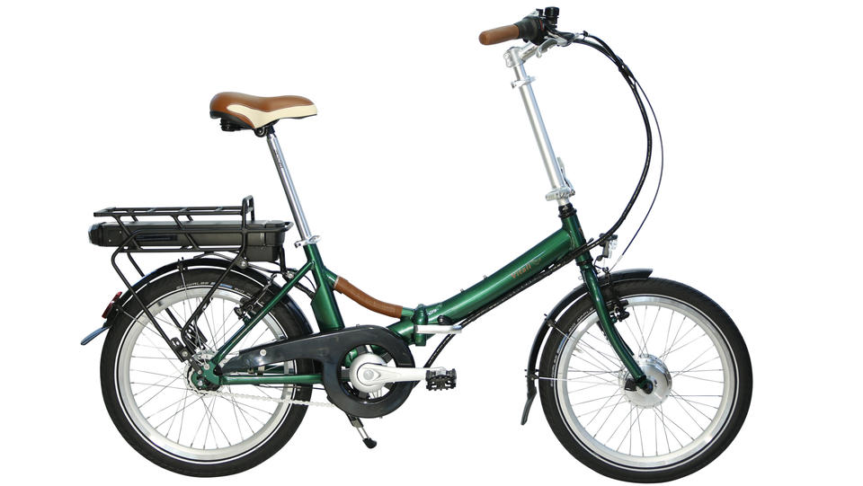 Vitali ROADSTER Elektrofaltrad gebraucht Gebrauchtes Vitali ROADSTER 8-Gang Elektrofaltrad in Tannengrün