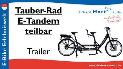 Video | Tauber-Rad E-Tandem Service Video | Tauber-Rad E-Tandem Service
