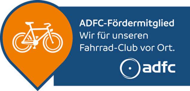 ADFC E-Bike Händler Fördermitglied Wir sind ADFC E-Bike Händler Fördermitglied