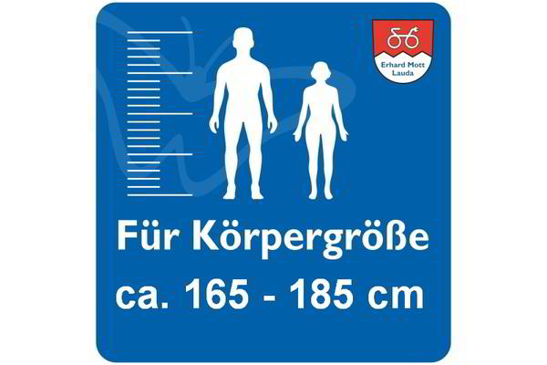 E-Bike für ca. 165 - 185 cm Körpergröße 