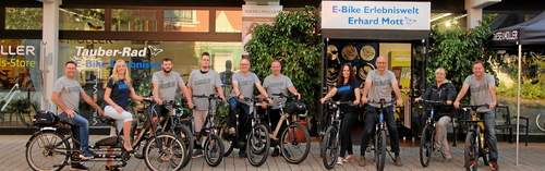 Das Team von Erhard Mott bietet Ihnen einen ganz besonderen Service vor Ihrem E-Bike Kauf. Das Team von Erhard Mott bietet Ihnen einen ganz besonderen Service vor Ihrem E-Bike Kauf.
