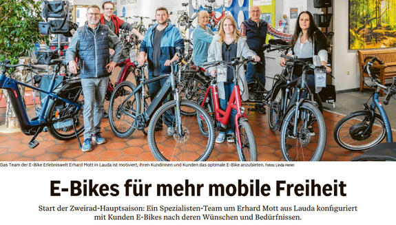 E-Bikes für mehr Mobilität E-Bikes für mehr Mobilität