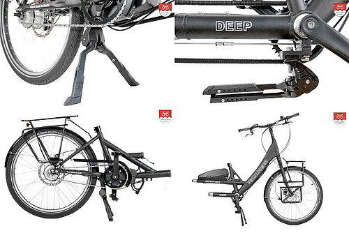 Elektro-Tandem teilbar 2 stabile Zweibeinständer Elektro-Tandem teilbar 2 stabile Zweibeinständer