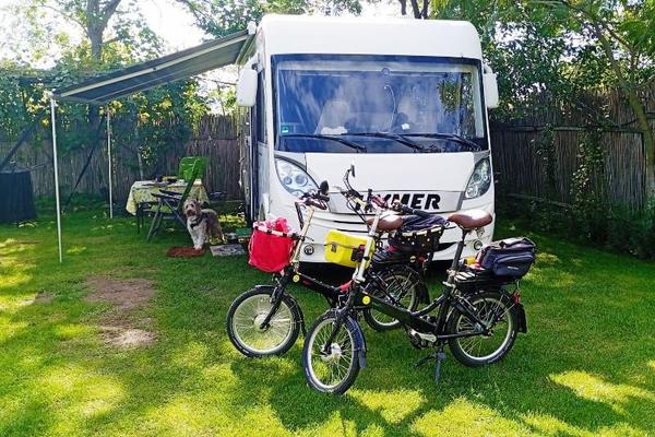 Vitali E-Klappräder im Hymer Wohnmobil