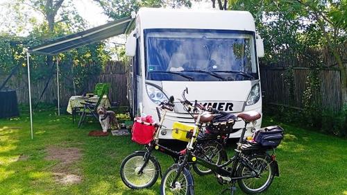 Vitali E-Klappräder im Hymer Wohnmobil Vitali E-Klappräder im Hymer Wohnmobil