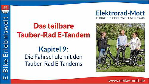 Tauber-Rad E-Tandem teilbar | N° 9 Fahrschule Tauber-Rad E-Tandem teilbar | N° 9 Fahrschule