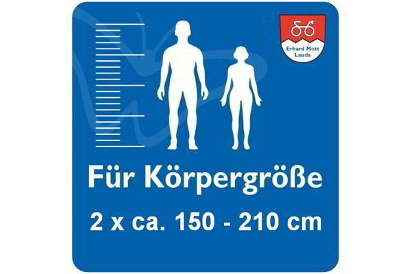 Körpergrößen 2 x 150-210 cm