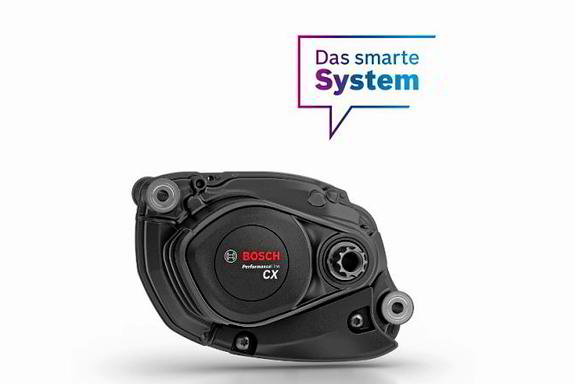 Bosch Performance Line CX Gen5 Motor (120 Nm) mit Smart System Bosch Performance Line CX Motor Gen5 mit Smart System – bis 120 Nm Drehmoment für kraftvolle E-Bike Unterstützung.
