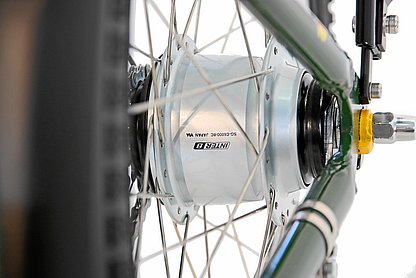 Elektrofaltrad Rücktrittbremse Die Vitali Elektrofaltrad Rücktrittbremse ist die sichere Ergänzung zu den beiden Shimano V-Brake Felgenbremsen