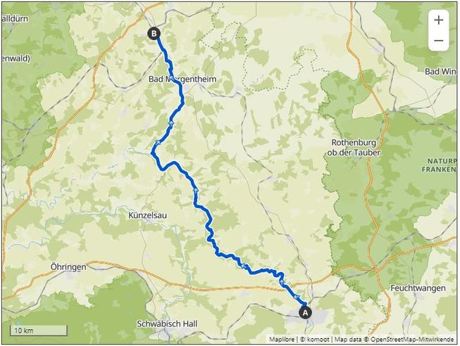 E-Bike Jagsttour Crailsheim-Lauda E-Bike Jagsttour Crailsheim-Lauda