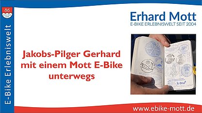 Pilger Gerhard jetzt auf einem XXL E-Bike unterwegs! Pilger Gerhard jetzt auf einem XXL E-Bike unterwegs!