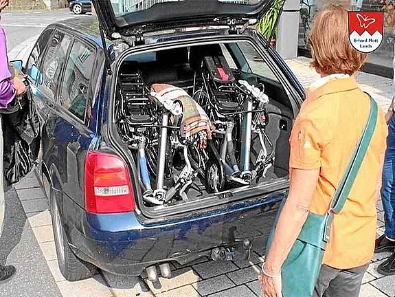 Elektroklapprad Vitali Sport im Kofferraum e-klapprad Vitali Sport im Kofferraum
