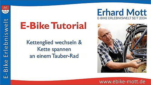 Tauber-Rad E-Bike Kette spannen Tauber-Rad E-Bike Kette spannen