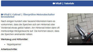 Vitali Motorkabel überprüfen Vitali Motorkabel überprüfen