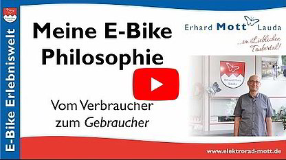 E-Bike Experte Erhard Mott E-Bike Experte Erhard Mott betreibt sein Geschäft in Lauda aus Begeisterung zum E-Bike. Er und sein Team fahren & testen selbst jedes Jahr jedes E-Bike viele tausend Kilometer. Damit Sie bei uns die die richtige E-Bike Kaufentscheidung treffen können!