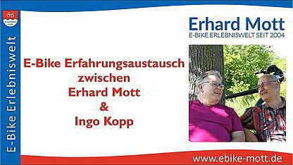 Erfahrungsaustausch zwischen Erhard Mott und Ingo Kopp E-Bike Erfahrungsaustausch