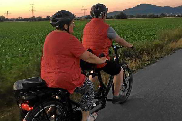 Tauber-Rad E-Tandem teilbar